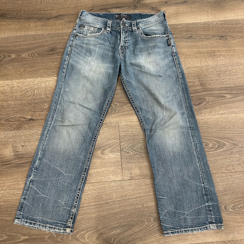 Men's Silver Jeans Co Gordie Blue Jeans Size 32/30